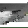 Mexen Next единичен параван за вана 100 x 150 см, черен мотив, четкана gun gray - 895-100-000-00-70-66