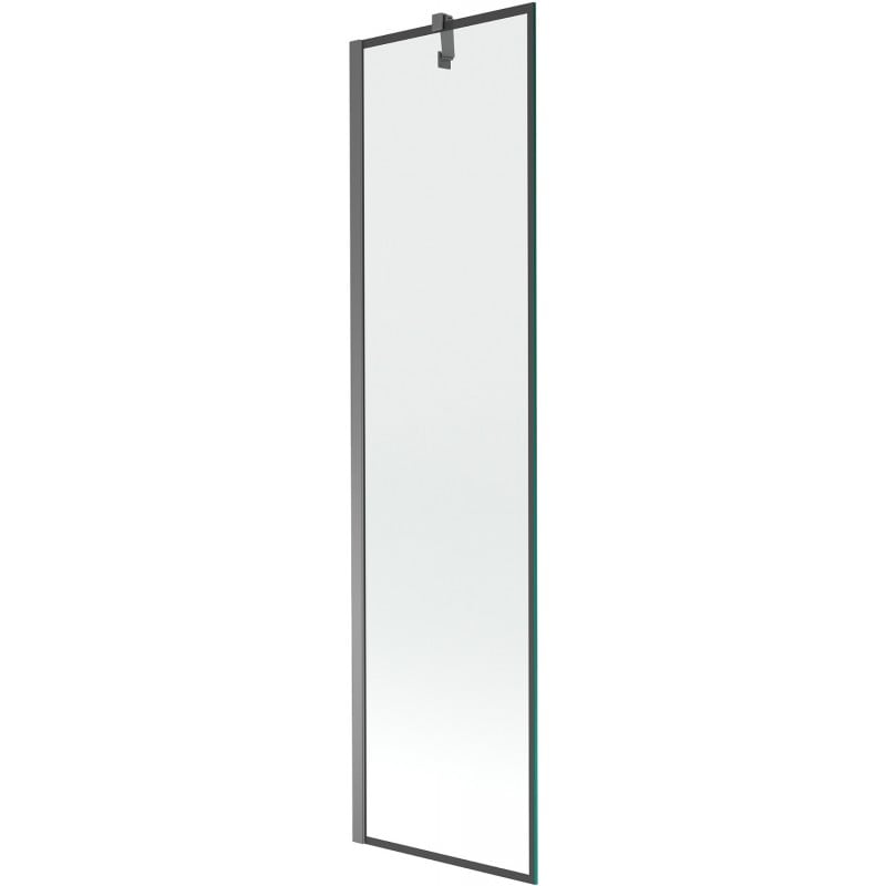 Mexen Next еднокрил параван за вана 50 x 150 см, черна рамка, метал в цвят на