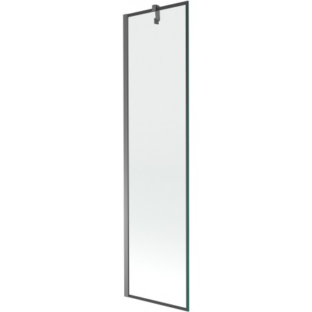 Mexen Next преграда за вана 1-крило 50 x 150 cm, черен дизайн, gun metal - 895-050-000-00-70-95