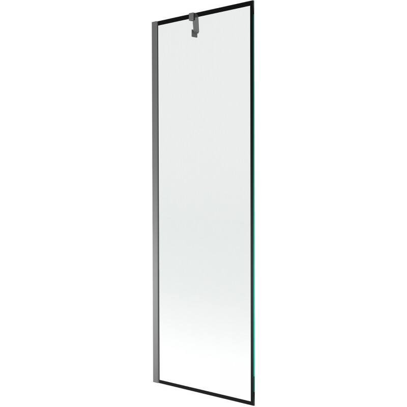 Mexen Next параван за вана с 1 крило 60 x 150 см, черен мотив, gun metal - 895-060-000-00-70-95