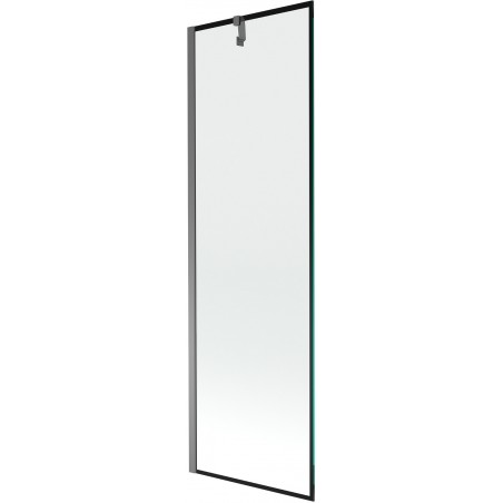 Mexen Next параван за баня, 1-крилен 60 x 150 см, черна рамка, gun metal - 895-060-000-00-70-95