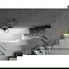 Mexen Next стъклена преграда за вана, 1-крил 90 x 150 см, черен модел, gun metal - 895-090-000-00-70-95