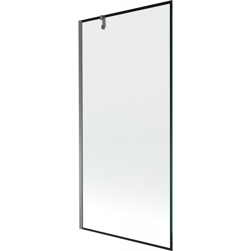 Mexen Next параван за вана с 1 крило 90 x 150 см, черна рамка, gun metal - 895-090-000-00-70-95