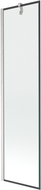Mexen Next параван за вана, еднокрил, 50 x 150 см, черна рамка, четкан никел - 895-050-000-00-70-97