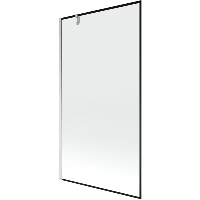 Mexen Next параван за вана 1-крилов 100 x 150 см, черна рамка, четкан никел - 895-100-000-00-70-97