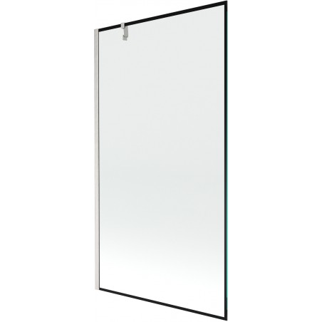 Mexen Next параван за вана 1-крилов 100 x 150 см, черна рамка, четкан никел - 895-100-000-00-70-97