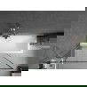 Mexen Next параван за баня 1-крилен 100 x 150 см, черен модел, четкан никел - 895-100-000-00-70-97