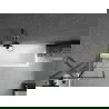Mexen Next параван за вана 1-крил 60 x 150 см, черен десен, четка Gun Gray - 895-060-000-00-77-66