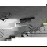 Mexen Next 1-крилно параван за баня 90 x 150 см, черен модел, четкано gun gray - 895-090-000-00-77-66
