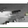 Mexen Next преграда за вана 1-крилен 50 x 150 cm, черен мотив, четкан никел - 895-050-000-00-77-97