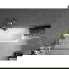Mexen Next параван за вана 1 крило 70 x 150 см, черен мотив, матиран никел - 895-070-000-00-77-97