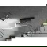 Mexen Next параван за вана 1-крилен 90 x 150 cm, черен десен, четкан никел - 895-090-000-00-77-97