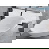 Mexen Nike свободностояща вана 175 x 100 см, бяла, черен преливник - 54071751000-70