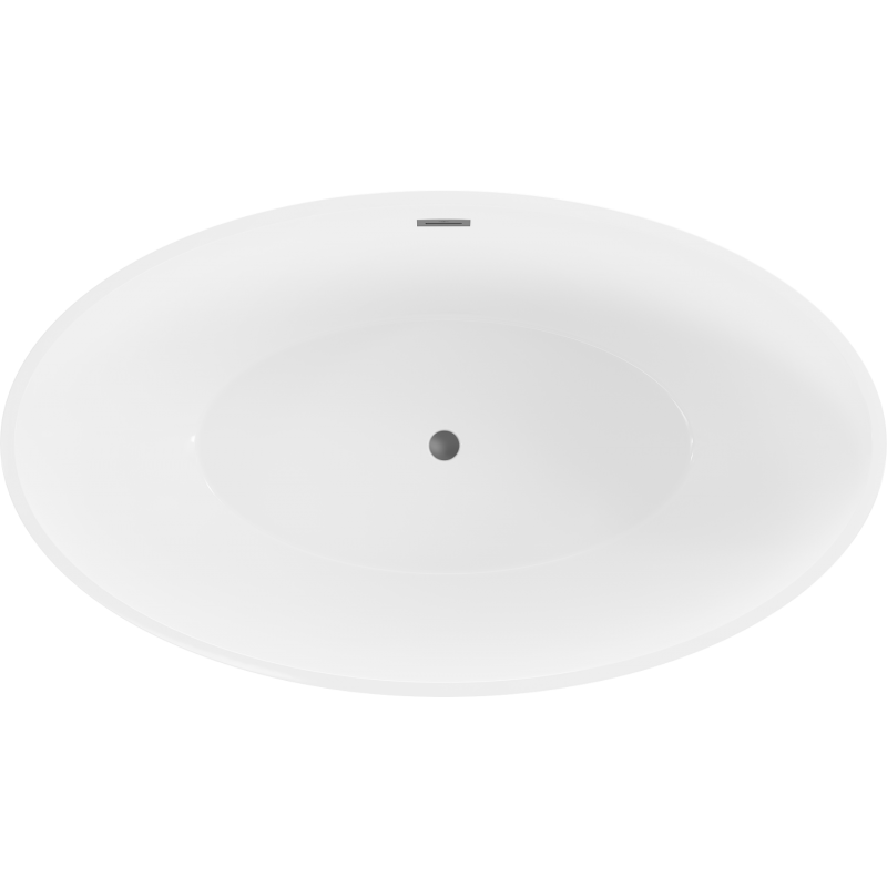 Mexen Nike свободностояща вана 175 x 100 см, бяла, преливник gun metal - 54071751000-95