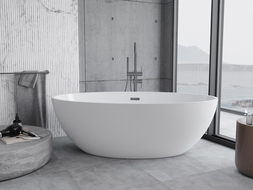 Mexen Nike свободностояща вана 175 x 100 см, бяла, преливник gun metal - 54071751000-95