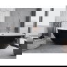 Mexen Nike вани с свободно стояща installation 175 x 100 см, бяла/черна, месингов поплавък - 54071751075-65
