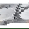 Mexen Nike свободностояща вана 175 x 100 см, бяла/черна, преливник gun metal - 54071751075-95