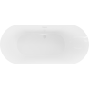 Mexen Roxy свободно стояща вана 180 x 85 см, бяла, бял преливник - 51201808500-20