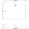 Mexen Rio правоъгълен душ кабина 120 x 80 см, бял - 45108012