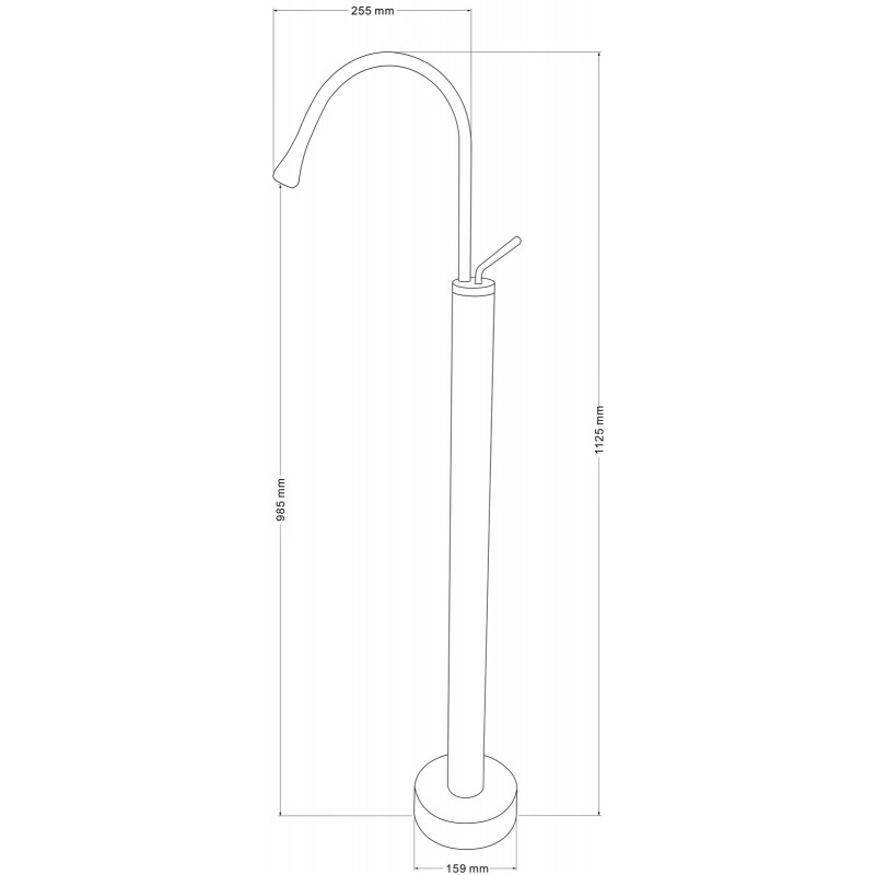 Mexen Dorado свободностоящ смесител за мивка, хром - 747334-00