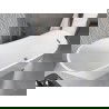 Mexen Alta свободно стояща вана 170 x 75 см, бяла, преливник gun gray четкан - 52141707500-66