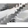 Mexen Alta свободностояща вана 170 x 75 см, бяла, оттичане gun metal - 52141707500-95
