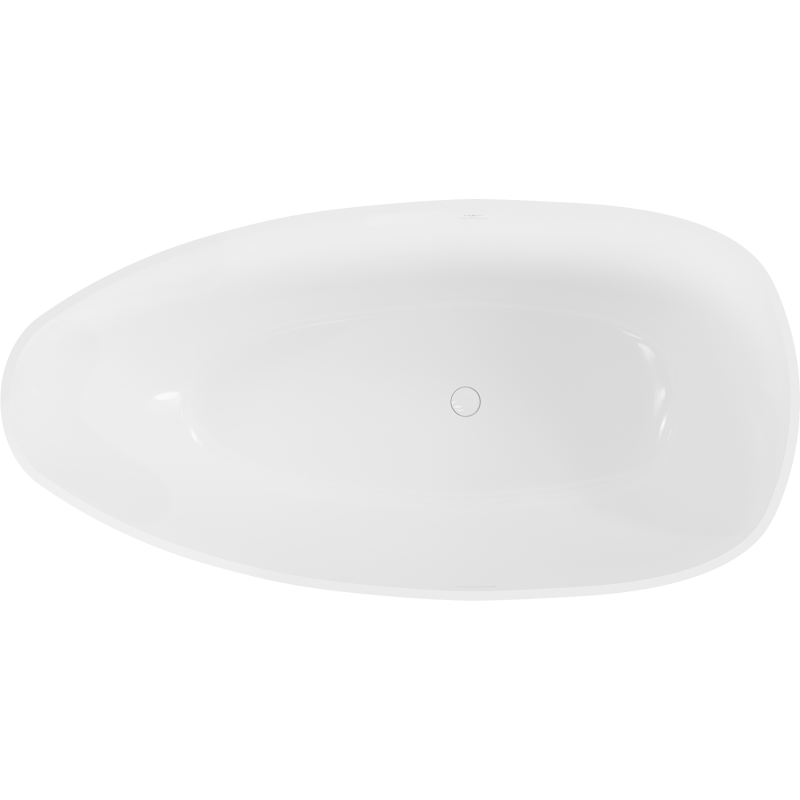 Mexen Imola самостоятелна вана от конгломерат 150 x 77 cm, бял гланц - 57281507610