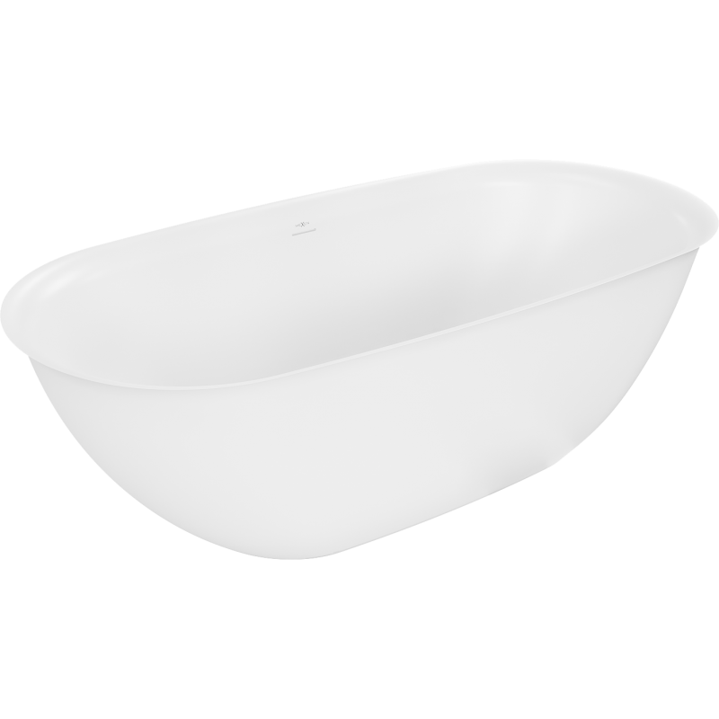 Mexen Siena самостоятелна вана от конгломерат 170 х 80 см, бял мат - 57291708000