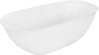 Mexen Siena самостоятелна вана от конгломерат 170 х 80 см, бял мат - 57291708000