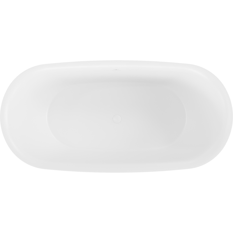 Mexen Siena самостоятелна вана от конгломерат 170 х 80 см, бял мат - 57291708000