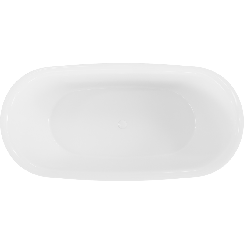 Mexen Siena самостоятелна вана от конгломерат 170 x 80 cm, бяла гланц - 57291708010