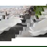 Mexen Siena свободностояща вана от конгломерат 170 x 80 см, бял гланц - 57291708010