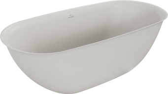 Mexen Siena самостоятелно стояща вана от конгломерат 170 x 80 см, мат бетон - 57291708061