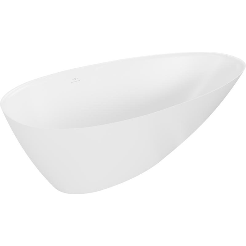 Mexen Milano самостоятелна вана от конгломерат 150 x 82 см, бяла мат - 57301508500