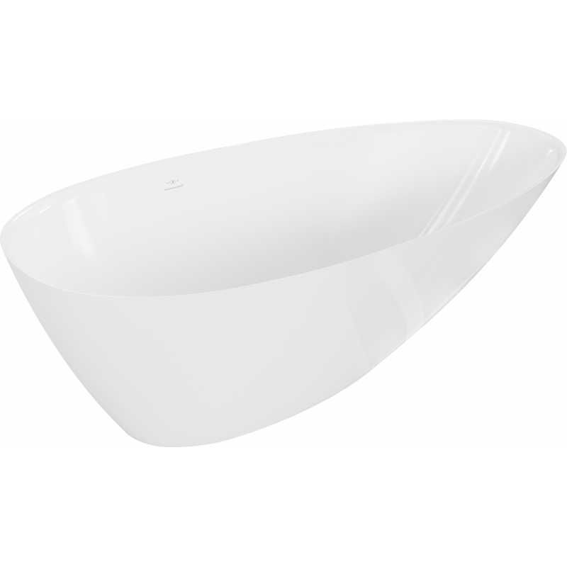 Mexen Milano свободно стояща вана от конгломерат 170 x 86 cm, бял гланц - 57301708510