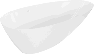 Mexen Milano свободно стояща вана от конгломерат 170 x 86 cm, бял гланц - 57301708510