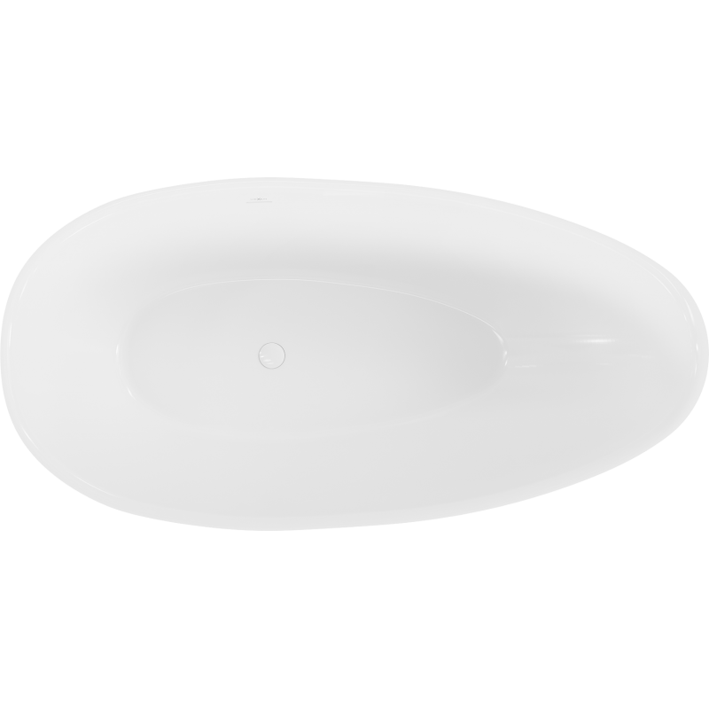 Mexen Milano самостоятелна вана от конгломерат 170 x 86 см, бял гланц - 57301708510