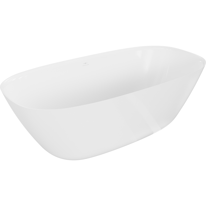 Mexen Como самостоятелна вана от конгломерат 150 x 82 cm, бял гланц - 57311508210