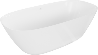 Mexen Como самостоятелна вана от конгломерат 150 x 82 cm, бял гланц - 57311508210