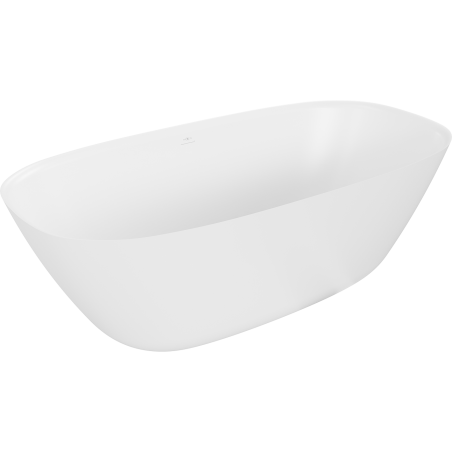 Mexen Como самостоятелна вана от конгломерат 170 x 82 cm, бял мат - 57311708200