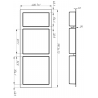 Mexen X-Wall-S нишева лавица SMC с яка 99,1 x 40,7 см, бяла - 1901994109