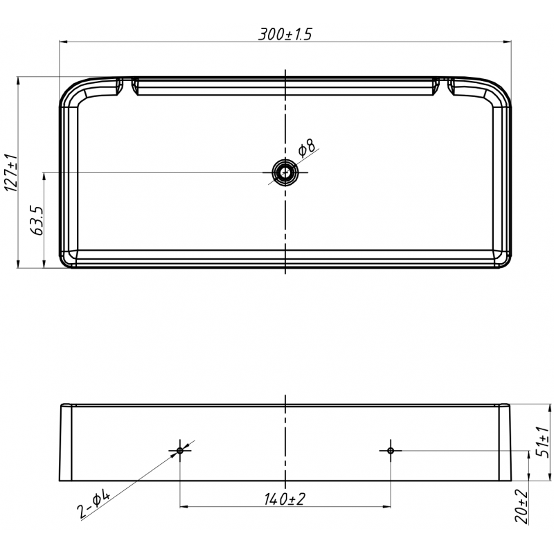Mexen X-Wall-S стенен рафт SMC 30 x 12,7 cm, бял - 1901301305