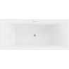 Mexen Vigo свободностояща вана 178,5 x 80 см, бяла, с brushed gold overflow - 51251788000-55