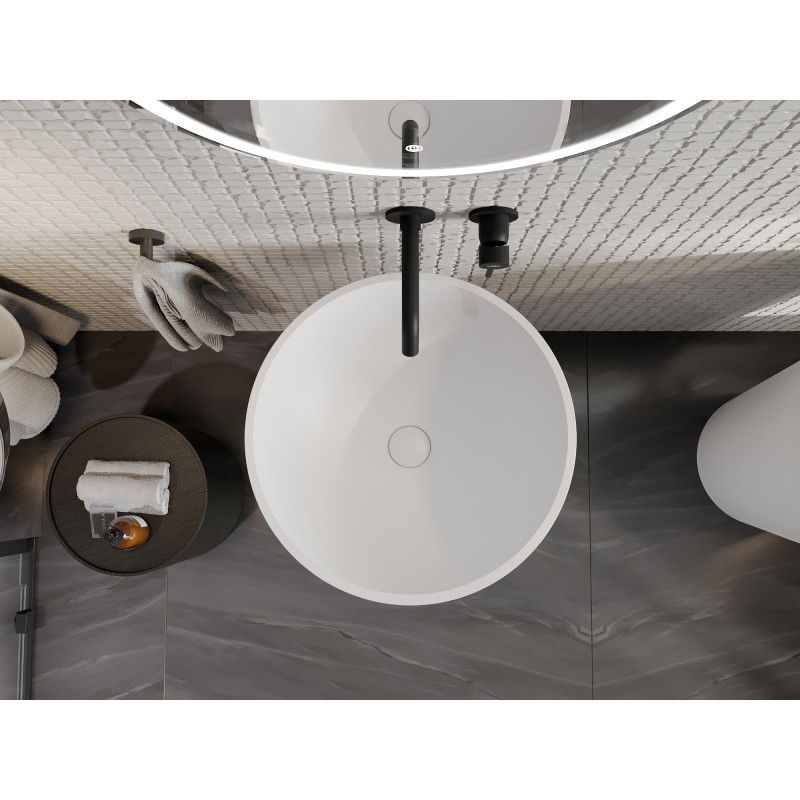 Mexen Nilda самостоятелна мивка от конгломерат 52 x 52 см, бяла мат - 26555200