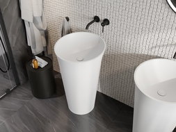 Mexen Nilda самостоятелна мивка от конгломерат 52 x 52 см, бяла мат - 26555200