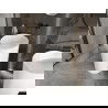 Mexen Onyx-01 свободностояща мивка от конгломерат 45 x 45 см, бял мат - 26524500