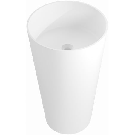 Mexen Onyx-01 свободностояща мивка от конгломерат 45 x 45 см, бял мат - 26524500