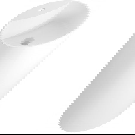 Mexen Ajax-02 свободностояща мивка от конгломерат 45 x 45 см, бяла мат - 26514500