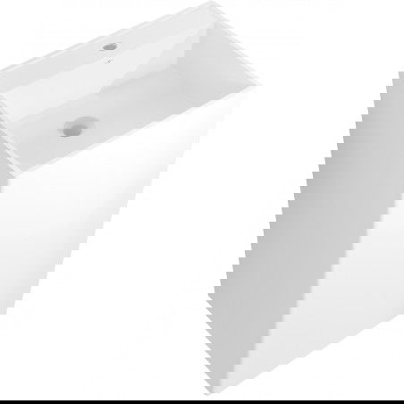 Mexen Belen конгломератна свободностояща мивка 45 x 45 cm, бяла мат - 26604500