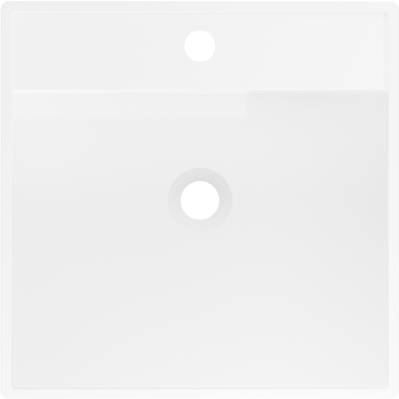 Mexen Belen конгломератна свободностояща мивка 45 x 45 cm, бяла мат - 26604500